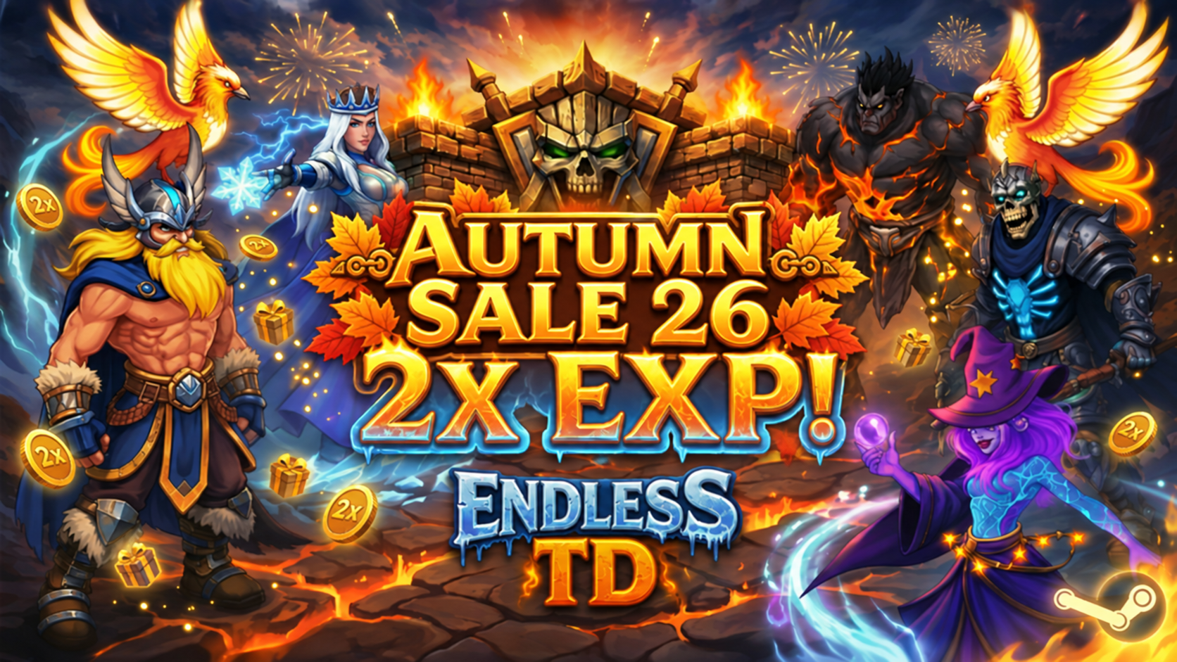 ENDLESS TD AUTUMN SALE '26 - 26% OFF + 2X XP!!